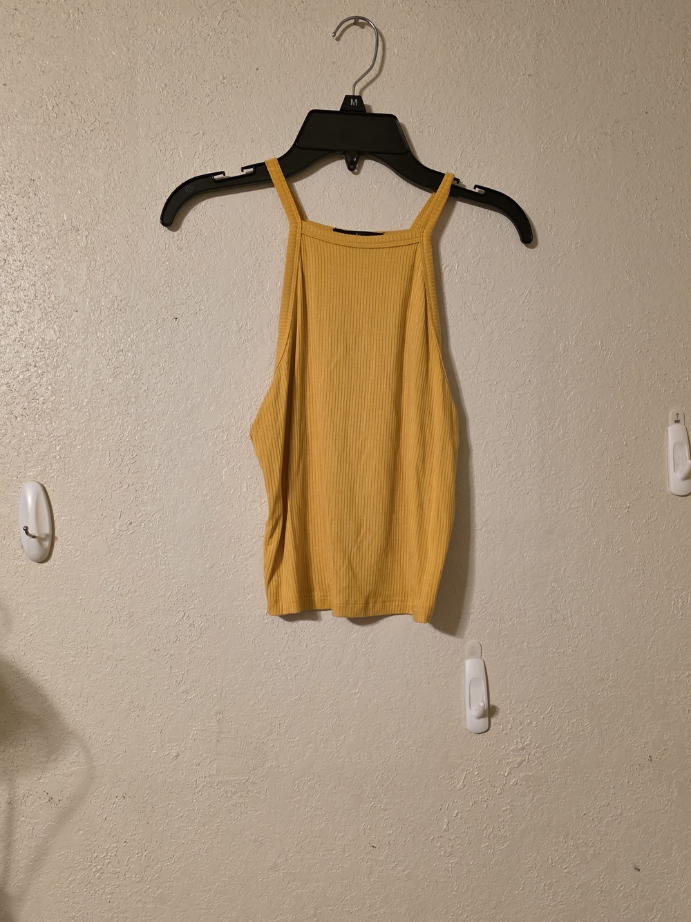 Ambiance Ribbed High-Neck Tank Top - Mustard